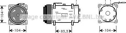 Ava Quality Cooling RT K242 - Компресор, кондиціонер autocars.com.ua