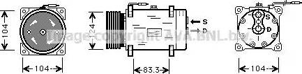 Ava Quality Cooling RT K244 - Компрессор кондиционера autodnr.net