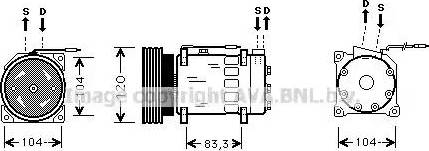 Ava Quality Cooling RT K282 - Компресор, кондиціонер autocars.com.ua