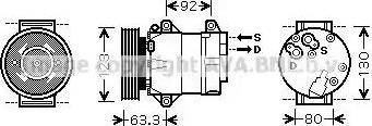 Ava Quality Cooling RT K369 - Компрессор кондиционера avtokuzovplus.com.ua