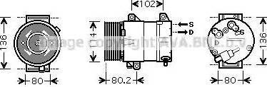 Ava Quality Cooling RT K381 - Компрессор кондиционера avtokuzovplus.com.ua