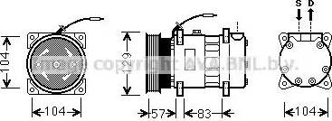 Ava Quality Cooling RT K436 - Компресор, кондиціонер autocars.com.ua