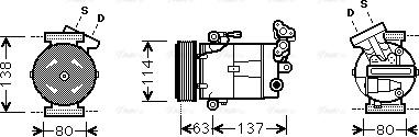 Ava Quality Cooling RT K437 - Компрессор кондиционера autodnr.net