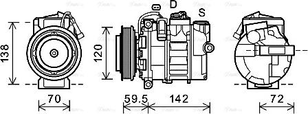 Ava Quality Cooling RTK494 - Компрессор кондиционера autodnr.net