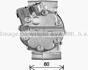 Ava Quality Cooling RTK669 - Компресор, кондиціонер autocars.com.ua