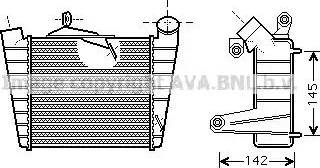 Ava Quality Cooling SA4020 - Интеркулер autocars.com.ua