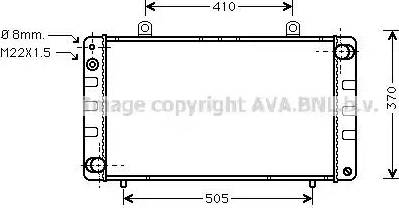 Ava Quality Cooling SB 2002 - Радіатор, охолодження двигуна autocars.com.ua