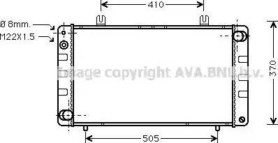 Ava Quality Cooling SB 2010 - Радіатор, охолодження двигуна autocars.com.ua