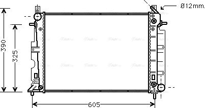 Ava Quality Cooling SB 2027 - Радиатор, охлаждение двигателя avtokuzovplus.com.ua