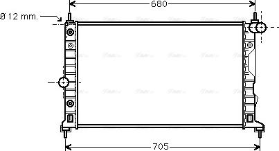 Ava Quality Cooling SB 2037 - Радиатор, охлаждение двигателя avtokuzovplus.com.ua