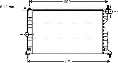 Ava Quality Cooling SB 2055 - Радиатор, охлаждение двигателя avtokuzovplus.com.ua