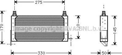 Ava Quality Cooling SB 3017 - Масляный радиатор, двигательное масло avtokuzovplus.com.ua