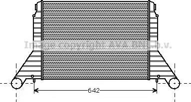 Ava Quality Cooling SB4024 - Интеркулер, теплообменник турбины avtokuzovplus.com.ua