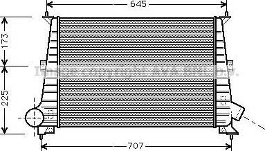 Ava Quality Cooling SB 4047 - Интеркулер, теплообменник турбины avtokuzovplus.com.ua