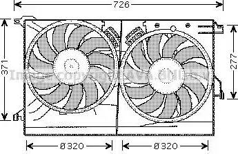 Ava Quality Cooling SB 7502 - Вентилятор, охолодження двигуна autocars.com.ua