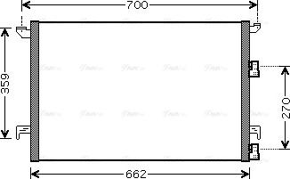 Ava Quality Cooling SBA5060 - Конденсатор кондиционера avtokuzovplus.com.ua