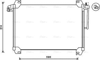 Ava Quality Cooling SBA5074 - Конденсатор, кондиціонер autocars.com.ua