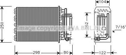 Ava Quality Cooling SB V049 - Випарник, кондиціонер autocars.com.ua