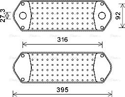 Ava Quality Cooling SC3044 - Масляний радіатор, рухове масло autocars.com.ua