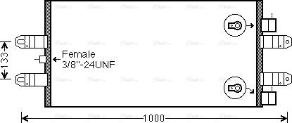 AVA SC5047 - Конденсатор, кондиціонер autocars.com.ua