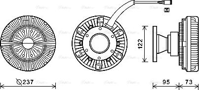 Ava Quality Cooling SCC039 - Зчеплення, вентилятор радіатора autocars.com.ua