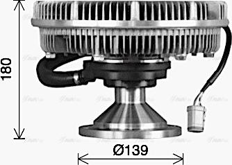 Ava Quality Cooling SCC059 - Зчеплення, вентилятор радіатора autocars.com.ua