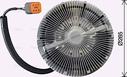 AVA SCC066 - Зчеплення, вентилятор радіатора autocars.com.ua