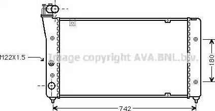 Ava Quality Cooling ST 2030 - Радиатор, охлаждение двигателя avtokuzovplus.com.ua