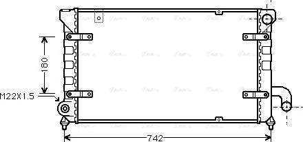 Ava Quality Cooling STA2028 - Радиатор, охлаждение двигателя avtokuzovplus.com.ua