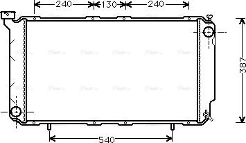 Ava Quality Cooling SU 2010 - Радиатор, охлаждение двигателя avtokuzovplus.com.ua