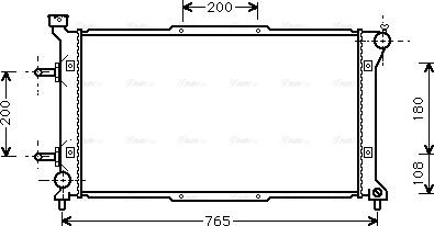 Ava Quality Cooling SU 2037 - Радиатор, охлаждение двигателя avtokuzovplus.com.ua