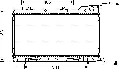 Ava Quality Cooling SU 2048 - Радіатор, охолодження двигуна autocars.com.ua