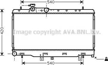 Ava Quality Cooling SU 2052 - Радіатор, охолодження двигуна autocars.com.ua