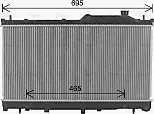 Ava Quality Cooling SU2110 - Радіатор, охолодження двигуна autocars.com.ua