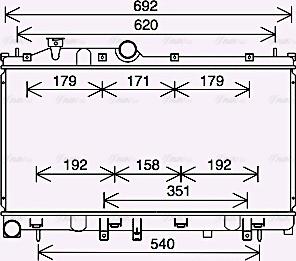 Ava Quality Cooling SU2113 - Радіатор, охолодження двигуна autocars.com.ua