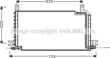 AVA SU 5024 - Конденсатор, кондиціонер autocars.com.ua