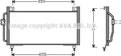 Ava Quality Cooling SU 5038 - Конденсатор, кондиціонер autocars.com.ua