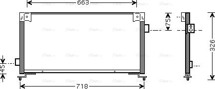 Ava Quality Cooling SU 5044 - Конденсатор, кондиціонер autocars.com.ua