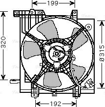 Ava Quality Cooling SU 7502 - Вентилятор, охолодження двигуна autocars.com.ua