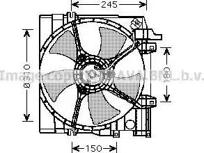 Ava Quality Cooling SU 7513 - Вентилятор, охолодження двигуна autocars.com.ua