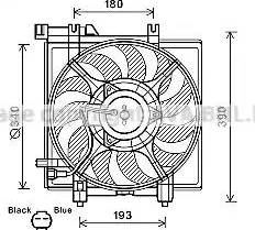Ava Quality Cooling SU7516 - Вентилятор, охлаждение двигателя avtokuzovplus.com.ua