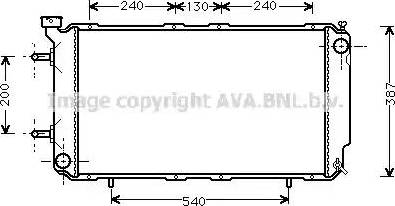 Ava Quality Cooling SUA2035 - Радиатор, охлаждение двигателя avtokuzovplus.com.ua