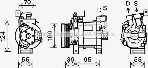 Ava Quality Cooling SUAK085 - Компресор, кондиціонер autocars.com.ua