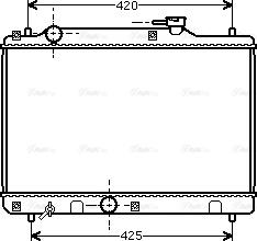 Ava Quality Cooling SZ 2034 - Радіатор, охолодження двигуна autocars.com.ua