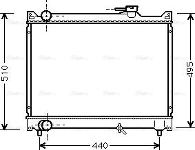 Ava Quality Cooling SZ 2046 - Радіатор, охолодження двигуна autocars.com.ua