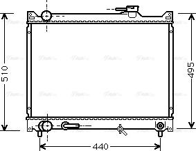 Ava Quality Cooling SZ 2047 - Радіатор, охолодження двигуна autocars.com.ua