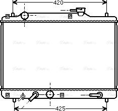 Ava Quality Cooling SZ 2052 - Радіатор, охолодження двигуна autocars.com.ua