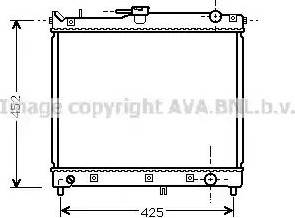 Ava Quality Cooling SZ 2055 - Радіатор, охолодження двигуна autocars.com.ua