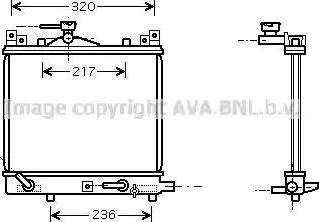 Ava Quality Cooling SZ 2058 - Радіатор, охолодження двигуна autocars.com.ua