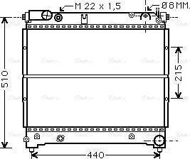 Ava Quality Cooling SZ 2070 - Радіатор, охолодження двигуна autocars.com.ua